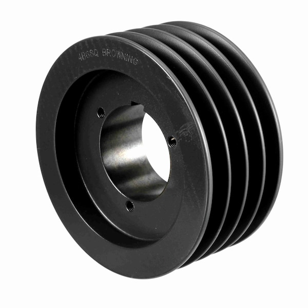 4 Groove Cast Iron Bushed Bore Multiple Sheave, 4B68Q